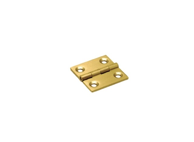 Product image 1 of Smalscharnier / Rechte Hoeken / 35X35 Mm / Vaste Messing Pen / Massief Messing