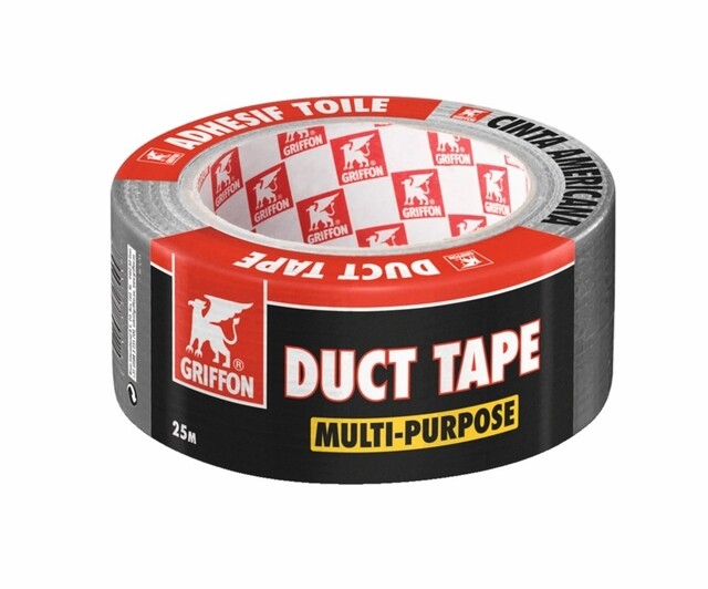 Product image 1 of Griffon Duct Tape Multi-Purpose Grijs - Rol 25 m x 48 mm