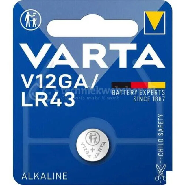 Product image 1 of Varta V12GA / LR43 Alkaline Blister (1 St)