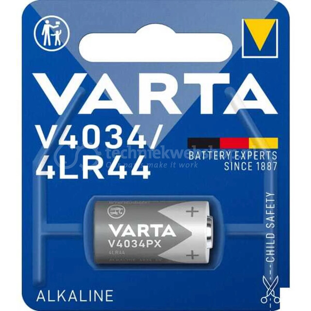 Product image 1 of Varta V4034PX / 4LR44 Alkaline Blister (1 St)