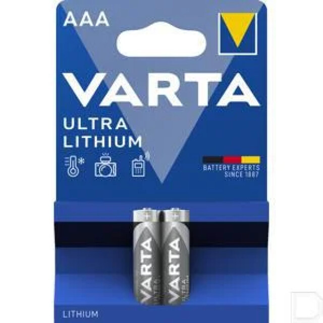 Product image 1 of Varta Ultra Lithium AAA Blister 2