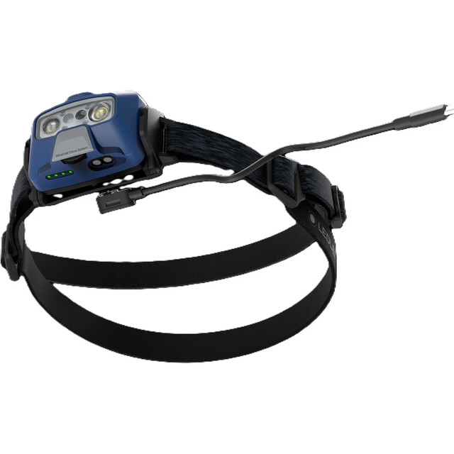 Product image 1 of Ledlenser Hf6r Core Blue Hoofdlamp  Oplaadbaar 800 Lumen Ip68 Batterij Vooraan Digitale Focus