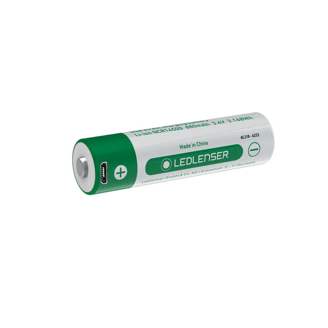 Product image 1 of Ledlenser Li-ion Direct Usb Oplaadbare Batterij 3,6 V / 880 Mah Voor Mh4, Ml4, Ml4 Warm Light, P5r Core/work
