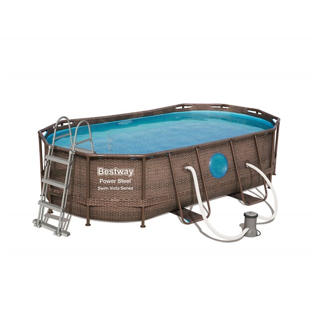 Product image 1 of Bestway Zwembad power steel set ovaal rotan swim vista 427