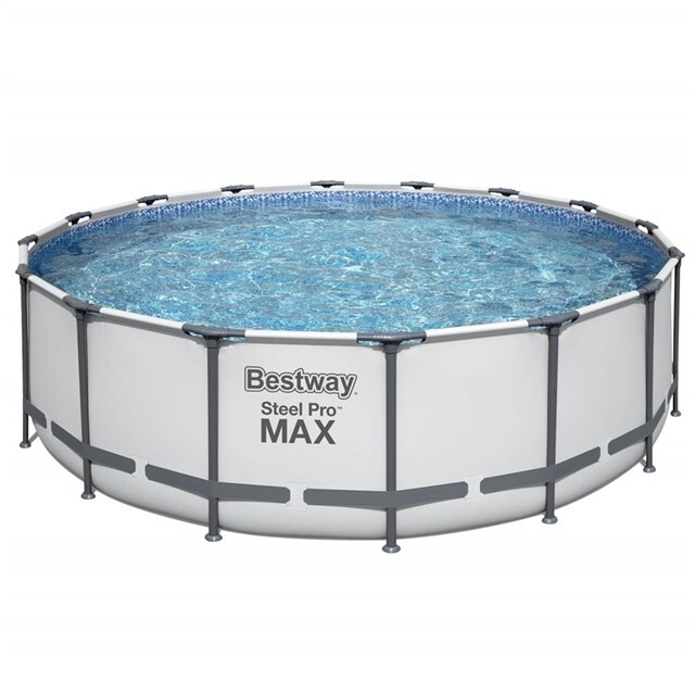 Product image 1 of Bestway Steel Pro Max - Ø 488 x 122 cm - Inclusief filterpomp, afdekzeil en ladder