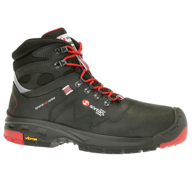 Product image 1 of Sixton Peak Werkschoenen Tonale S3 Zwart/Rood Maat 42