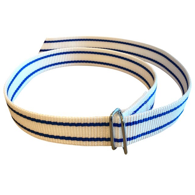 Product image 1 of Computerhalsband (Wit-Blauw) met Schalmsluiting - 130 Cm / 40 MM