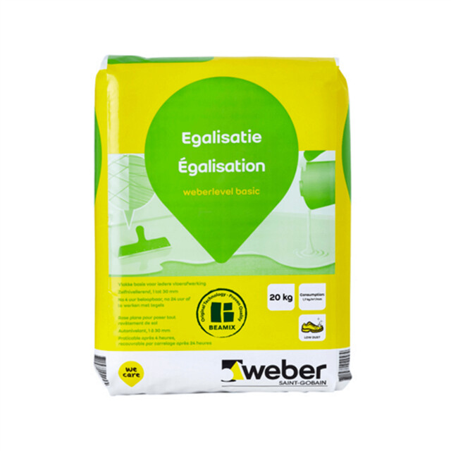 Product image 1 of Weber Egalisatiemortel - 20 Kilo