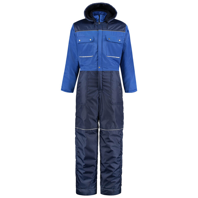 Product image 1 of De Boer Polyester/Katoen Winteroverall Korenblauw/Marine Maat 56