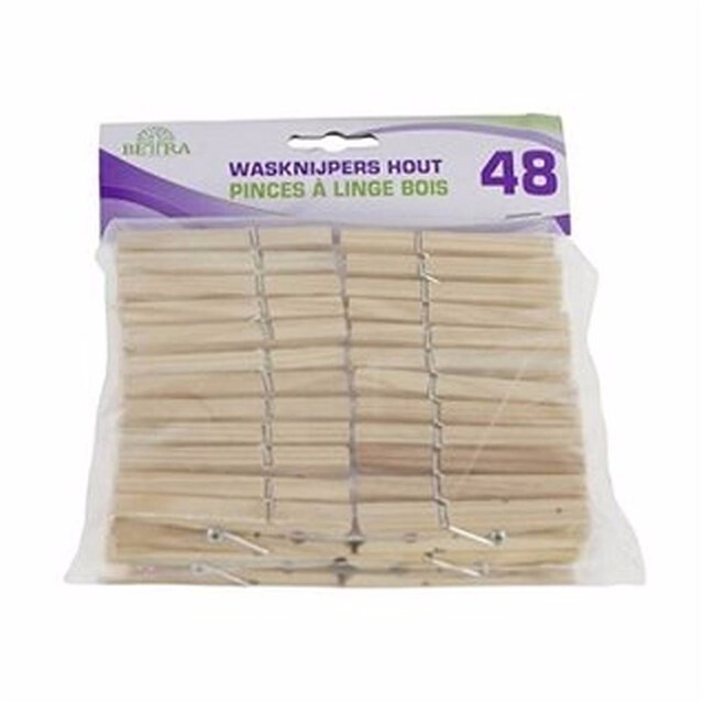 Product image 1 of Houten Wasknijpers, 48 stuks