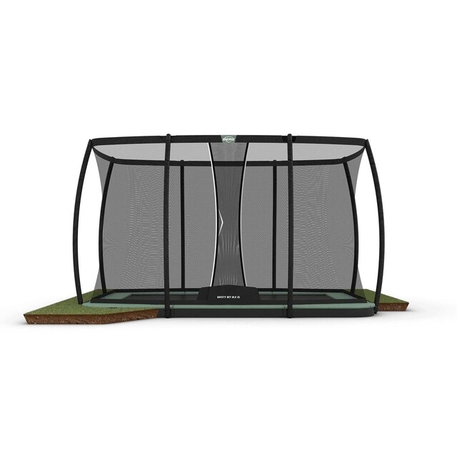 Product image 1 of Berg Ultim Champion Eco Flatground Trampoline 410 Groen - Incl Safety Net DLX XL