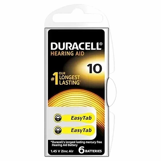 Product image 1 of Duracell Hearing Aid 6 x DA10 1,4V