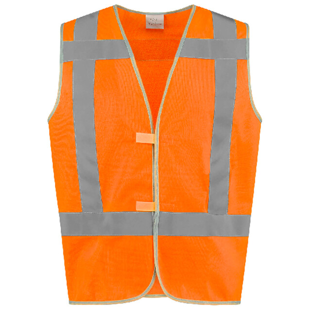 Product image 1 of De Boer Hi-Vis RWS Veiligheidsvest Oranje Maat 116-128