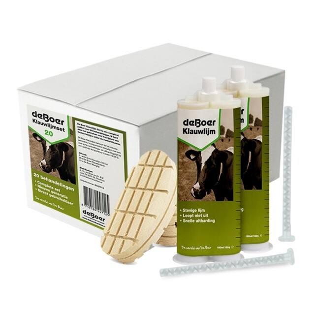 Product image 1 of De Boer Klauwlijmset - 160 ML - 20 Behandelingen