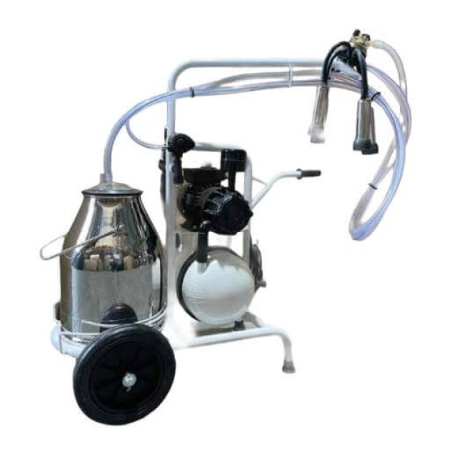 Product image 1 of De Boer Minimelker met Vacuumtank, 30L RVS Emmer, HCC150 Melkklauw