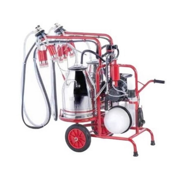 Product image 1 of De Boer Dubbele Minimelker Koe, 2 RVS 30L emmers, HCC150 melkklauw