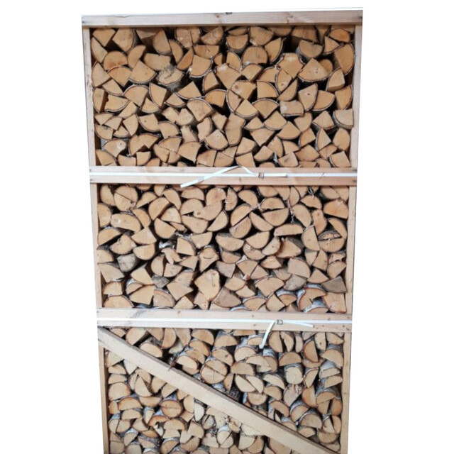 Product image 1 of De Boer Haardhout 25cm Berkenhout - In Krat (ca.) 1.8m³, 2.05×1.15×0.85