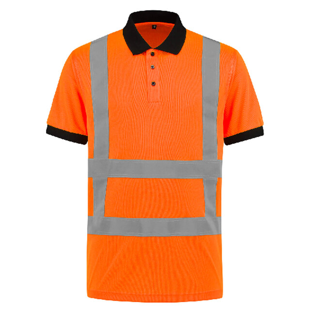 Product image 1 of De Boer Hi-Vis Poloshirt RWS Oranje Maat XXL