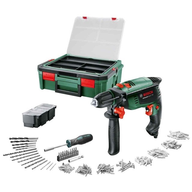 Product image 1 of Bosch 230 V Klopboormachine UniversalImpact 700 Met 182 Accessoires