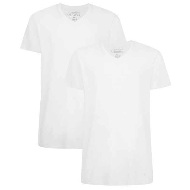 Product image 1 of Bamboo Basics T-Shirt Velo 2-Pack Wit Maat M