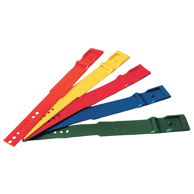 Product image 1 of Koeherkenningsbandje Plastic (Blauw / met Gaten) - 10 Stuks