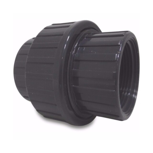 Product image 1 of Mega Koppeling PVC-U 1 inch binnendraad 10bar grijs