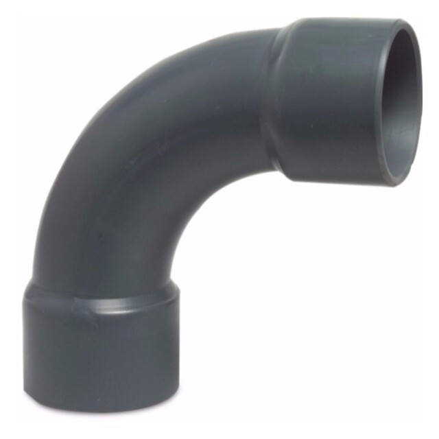 Product image 1 of Mega Bocht 90° PVC-U 32 mm lijmmof 16bar grijs type handgevormd