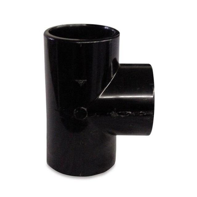 Product image 1 of T-stuk 90° PVC-U 50 mm lijmmof 16bar zwart