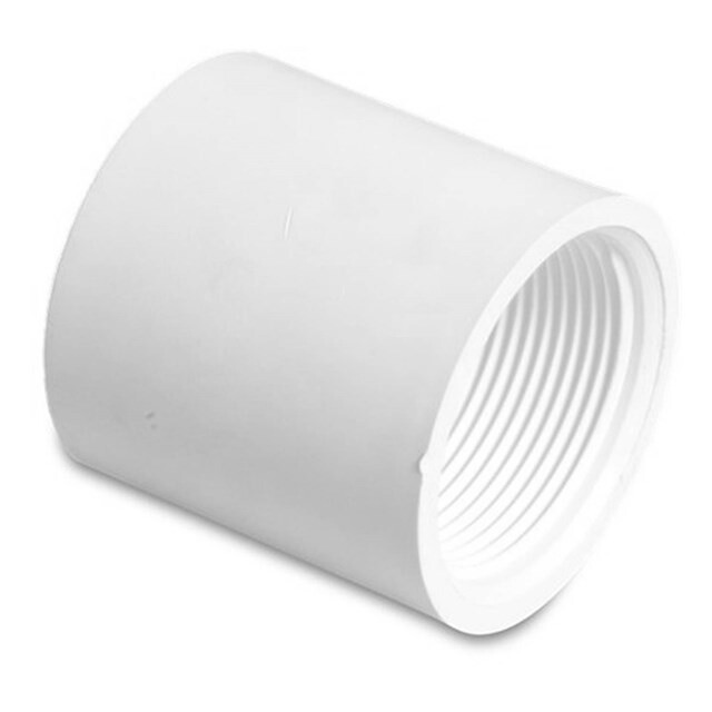Product image 1 of Mega Draadsok PVC-U 1 1/2" x 1 1/2" imperial lijmmof x binnendraad 10bar wit