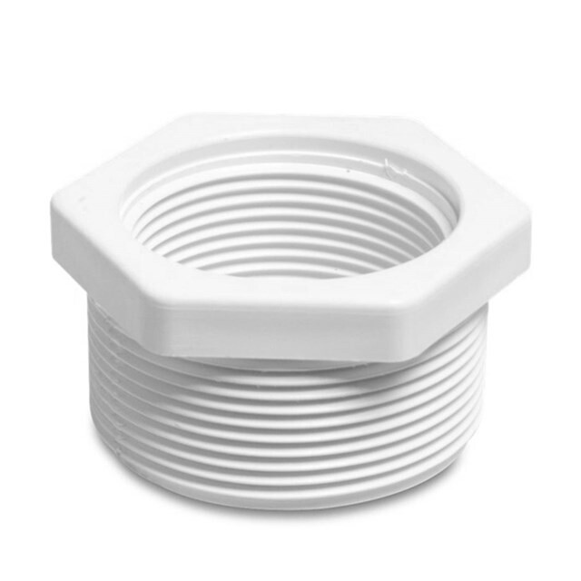 Product image 1 of Mega Verloopring PVC-U 2" x 1 1/2" buitendraad x binnendraad 10bar wit