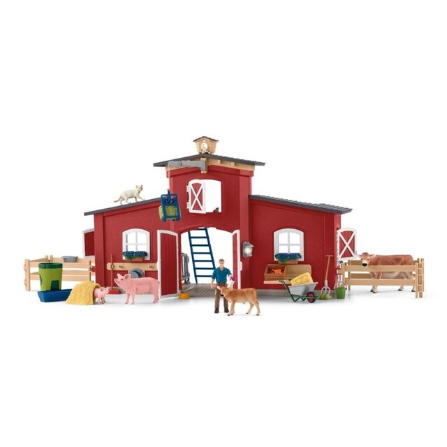 Product image 1 of schleich FARM WORLD Grote stal, rood - 42606