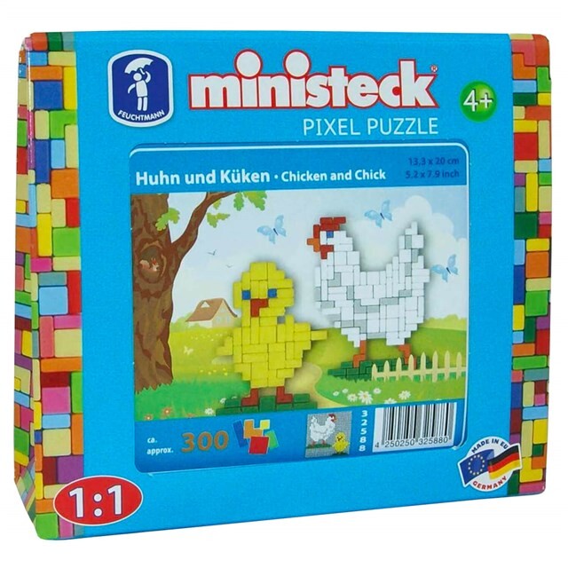 Product image 1 of Ministeck Kip en kuiken 300-delig