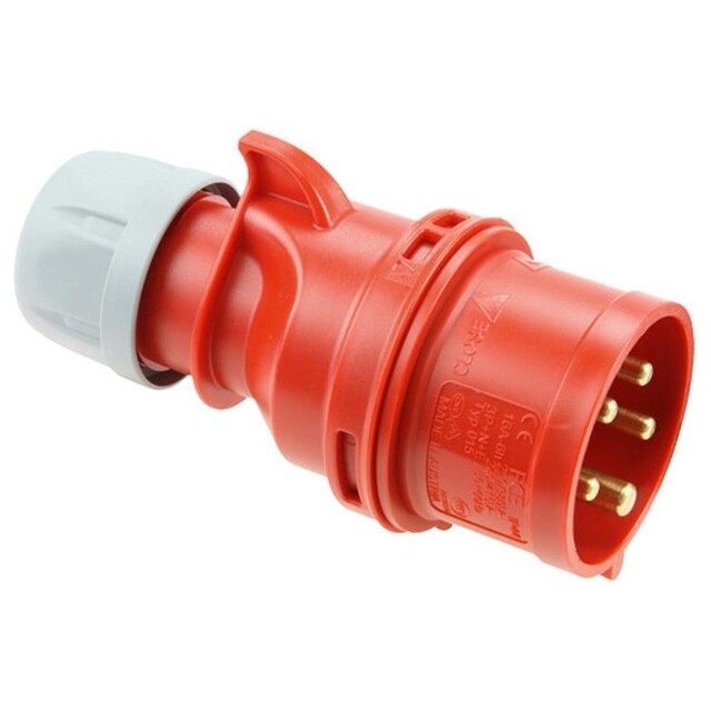 Product image 1 of Krachtstroom Stekker Rood 32 Ah/400 Volt 4 Polig