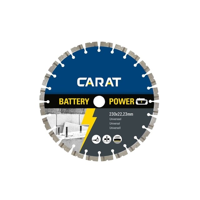 Product image 1 of Carat Diamantzaagblad - Battery Power Universeel 230 x 22,23 mm