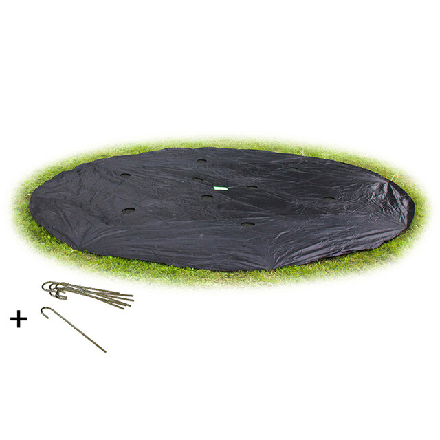 Product image 1 of EXIT Trampoline Afdekhoes Groundlevel Zwart - Ø 366 cm