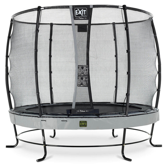 Product image 1 of EXIT Elegant Premium trampoline Ø305cm met Deluxe veiligheidsnet - grijs