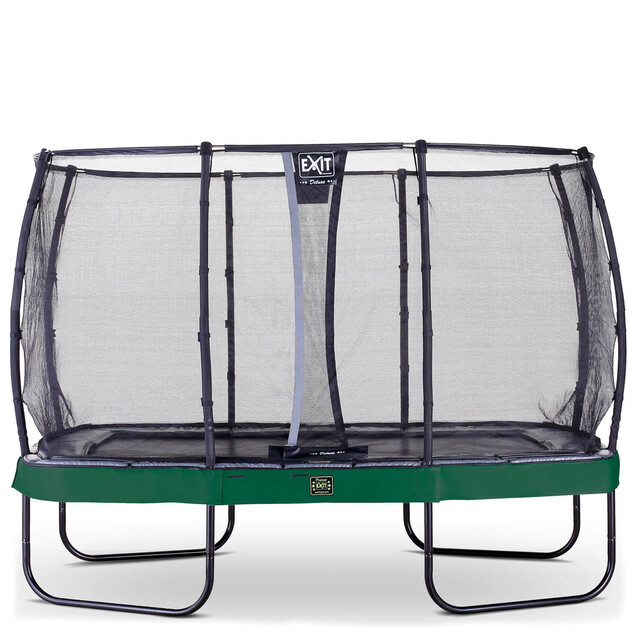 Product image 1 of EXIT Elegant Premium trampoline 214x366cm met Deluxe veiligheidsnet - groen