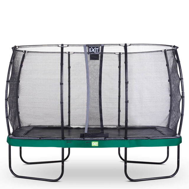 Product image 1 of EXIT Elegant trampoline 214x366cm met Economy veiligheidsnet - groen