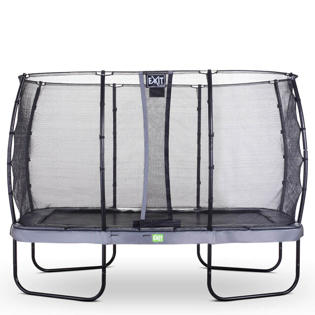 Product image 1 of EXIT Elegant trampoline 214x366cm met Economy veiligheidsnet - grijs