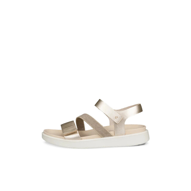 Product image 1 of ECCO Flowt 2-Strap Sandalen Wit/Goud 40