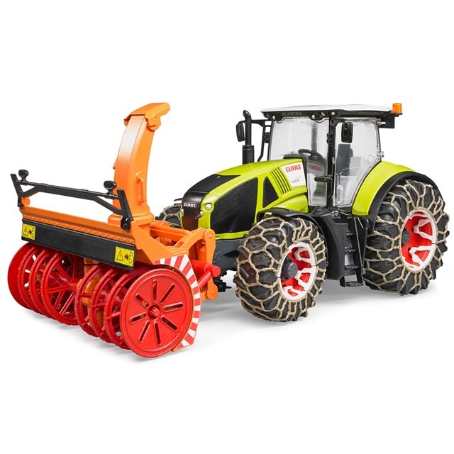 Product image 1 of Bruder 03017 - Claas Axion 950 met Sneeuwketting en Sneeuwblazer 1:16