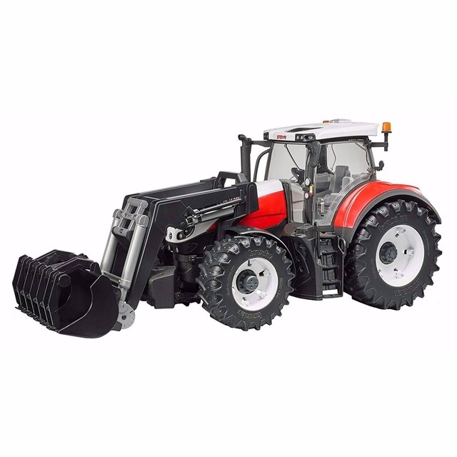 Product image 1 of Bruder 03181 - Steyr 6300 Terrus Met Voorlader 1:16