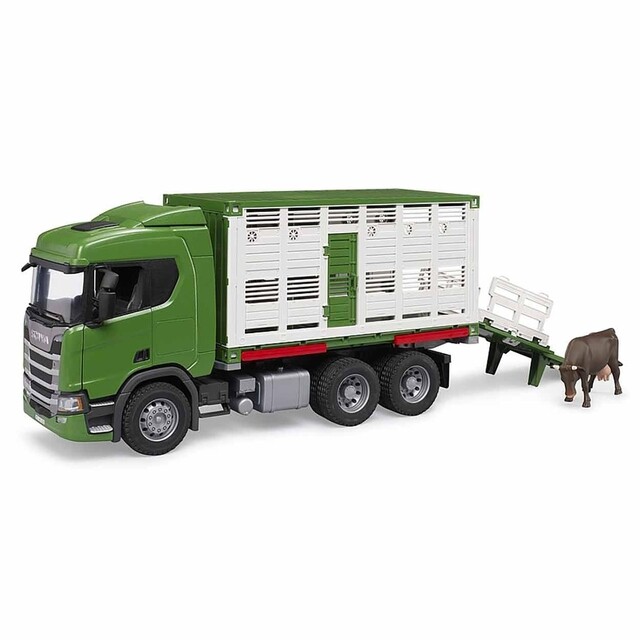 Product image 1 of Bruder 03548 - Scania Super 560R Veetransportwagen met Koe