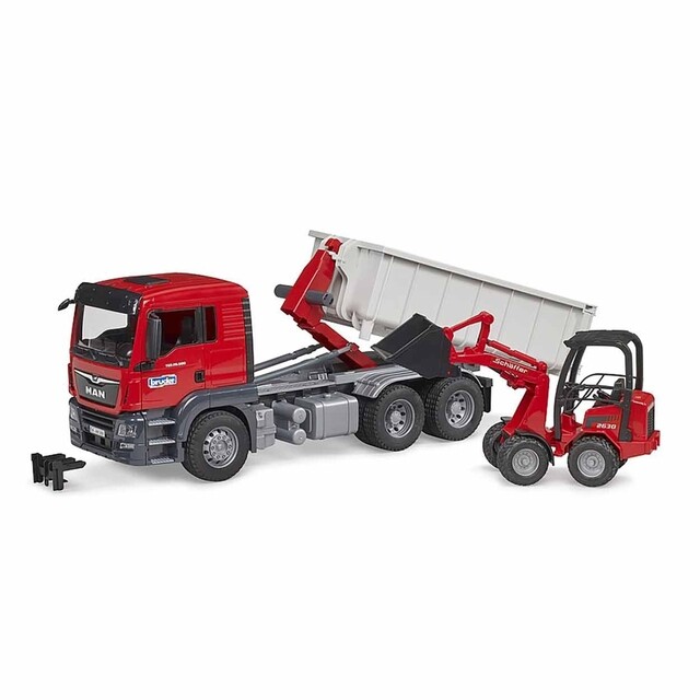 Product image 1 of Bruder 03767 - MAN TGS met Roll-Off Container en Schõffer