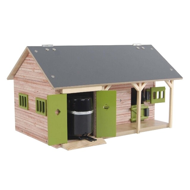 Product image 1 of Kidsglobe Paardenstal met 2 boxen en berging 1:32