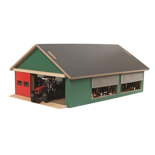 Product image 1 of Kidsglobe Open stal met windbreekgaas 1:32