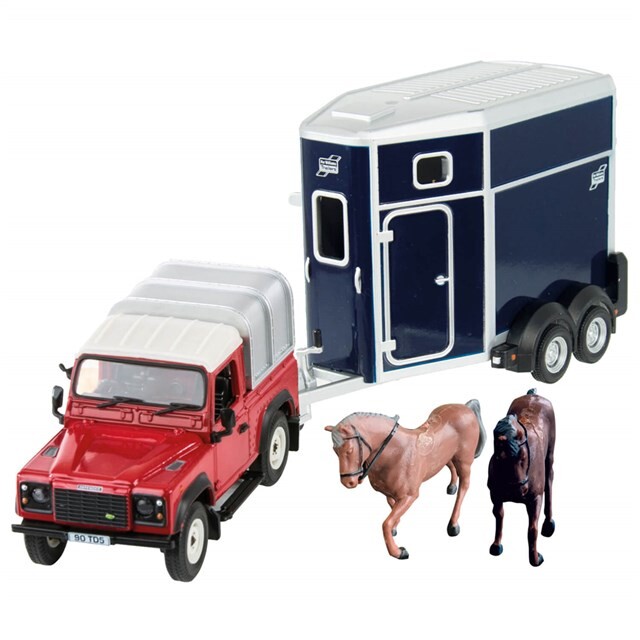 Product image 1 of Britains 432395 - Land Rover Met Paardentrailer 1:32