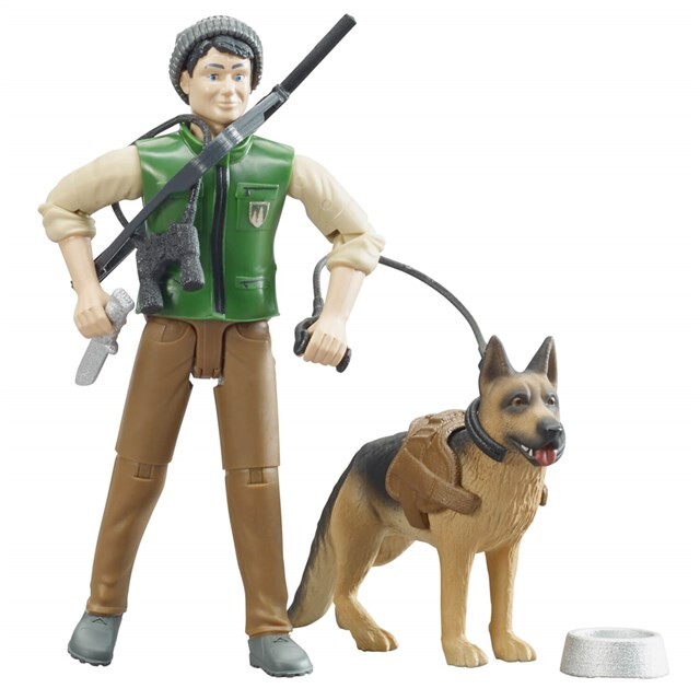 Product image 1 of Bruder 62660 - Boswachter Met Hond En Accessoires