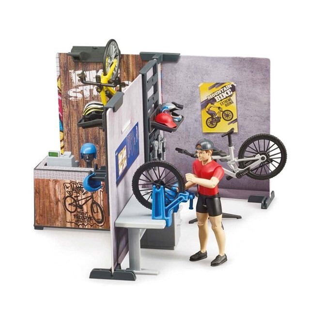 Product image 1 of Bruder 063120 - Fiets- En Service Winkel