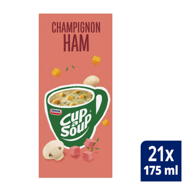 Product image 1 of Unox Cup-a-soup Champignon Ham - 21 Stuks, 175ml